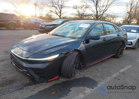 2025 Hyundai Elantra N из США, поврежденный, VIN KMHLW4DK8SU023791